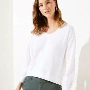 Loft Curved Hem Sweatshirt